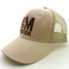 Trucker Cap Cotton Fabric Top Quality Flat Embroidery Character And Image Logo Half Mesh Trucker Mesh Cap Hat Folding