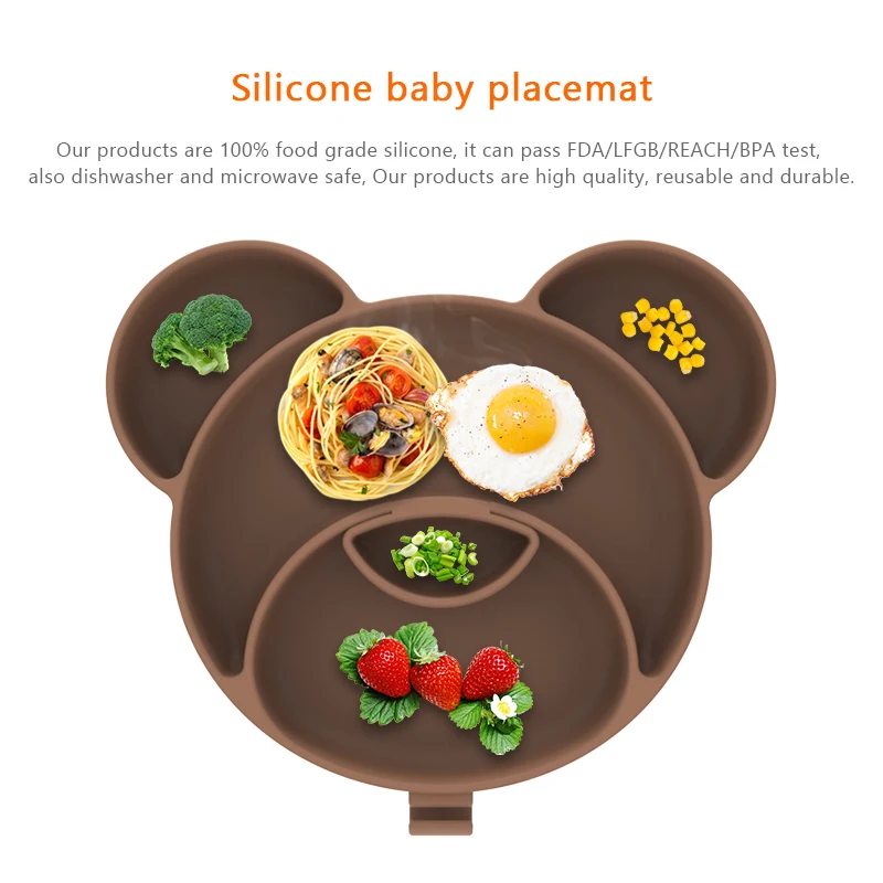 silicone baby plate