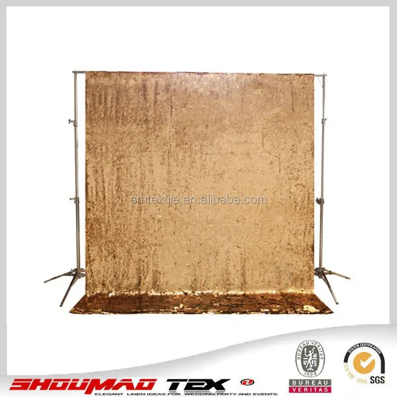 Popular decorative gold sequin backdrop