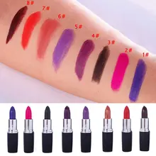 7 Cores Marca de Maquiagem Batom Matte Lip Gloss À Prova D’ Água de Longa Duração Beleza Maquillage T1