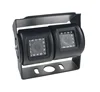 18 IR LED Night Vision 2 cameras Truck Bus Rear View Reverse ccd Camera with twin lens