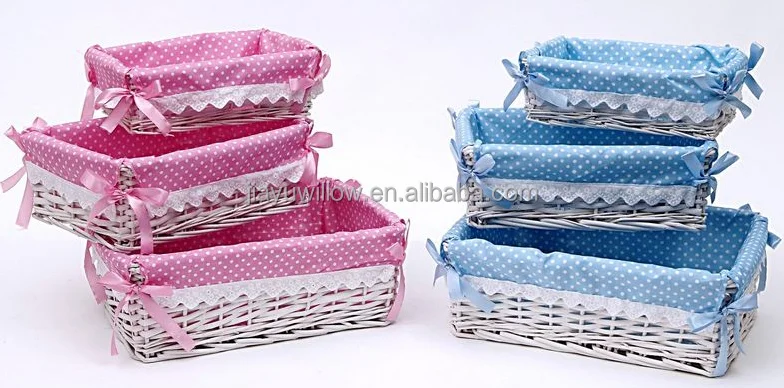 Hecho a mano cesta de mimbre pan pan cesta de paja al por mayor