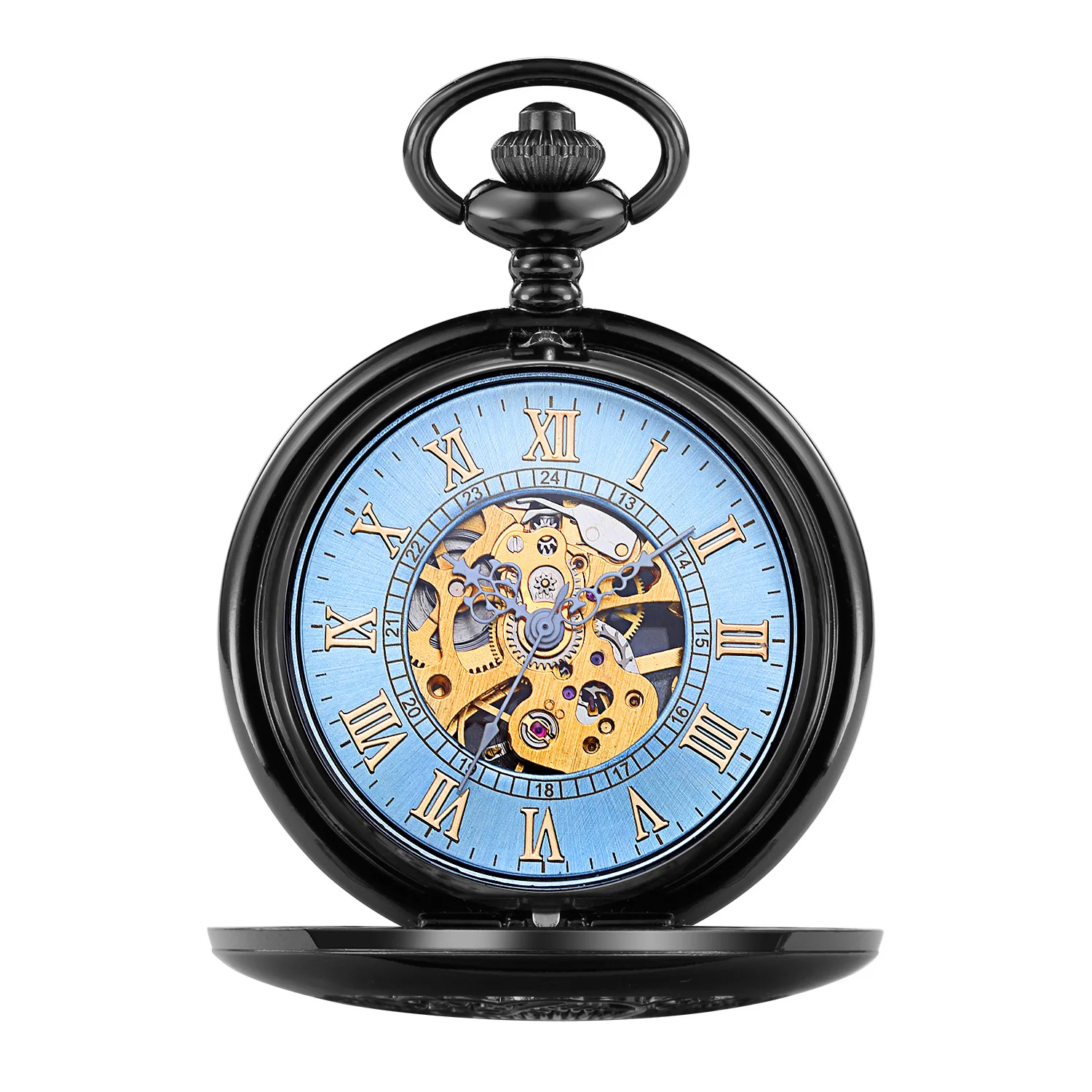 Wholesale Antique Hollow Gold Glow In Dark Key Chain Mechanical Retro