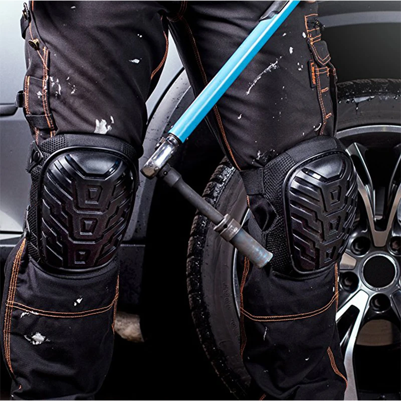 Adjustable Professional Gel Filled Knee Pads With Heavy Duty Foam