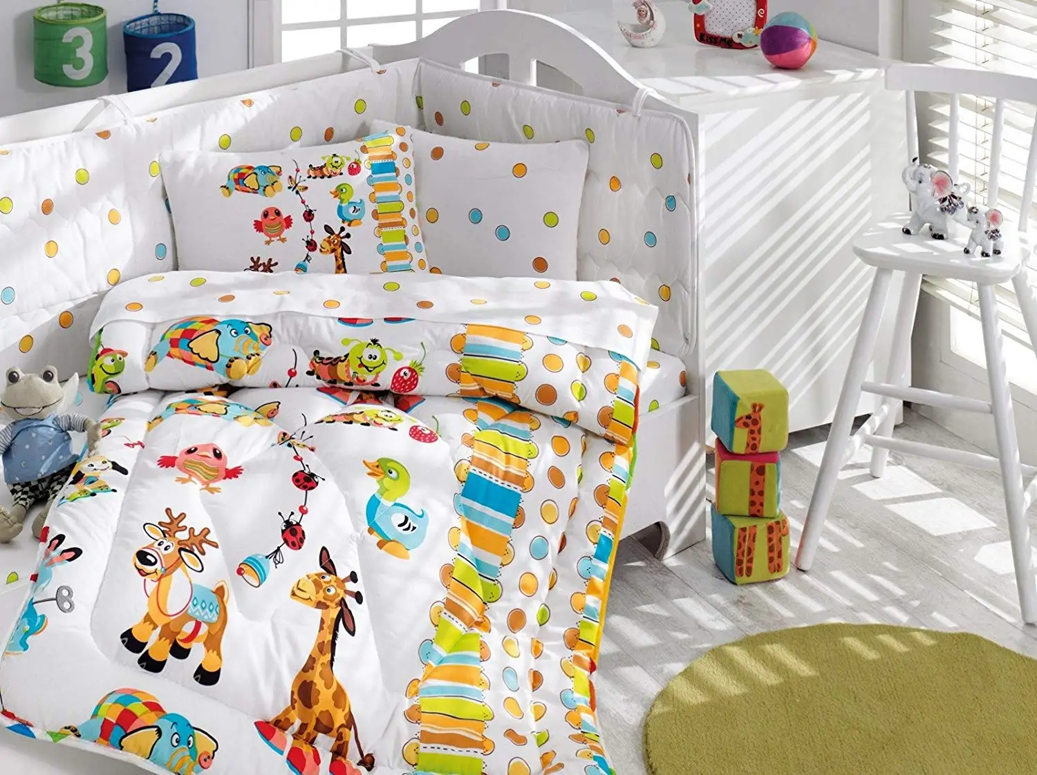 giraffe crib set