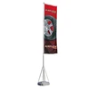 Outdoor polyester advertising flag pole water 5m flag stand double sided banner water flag