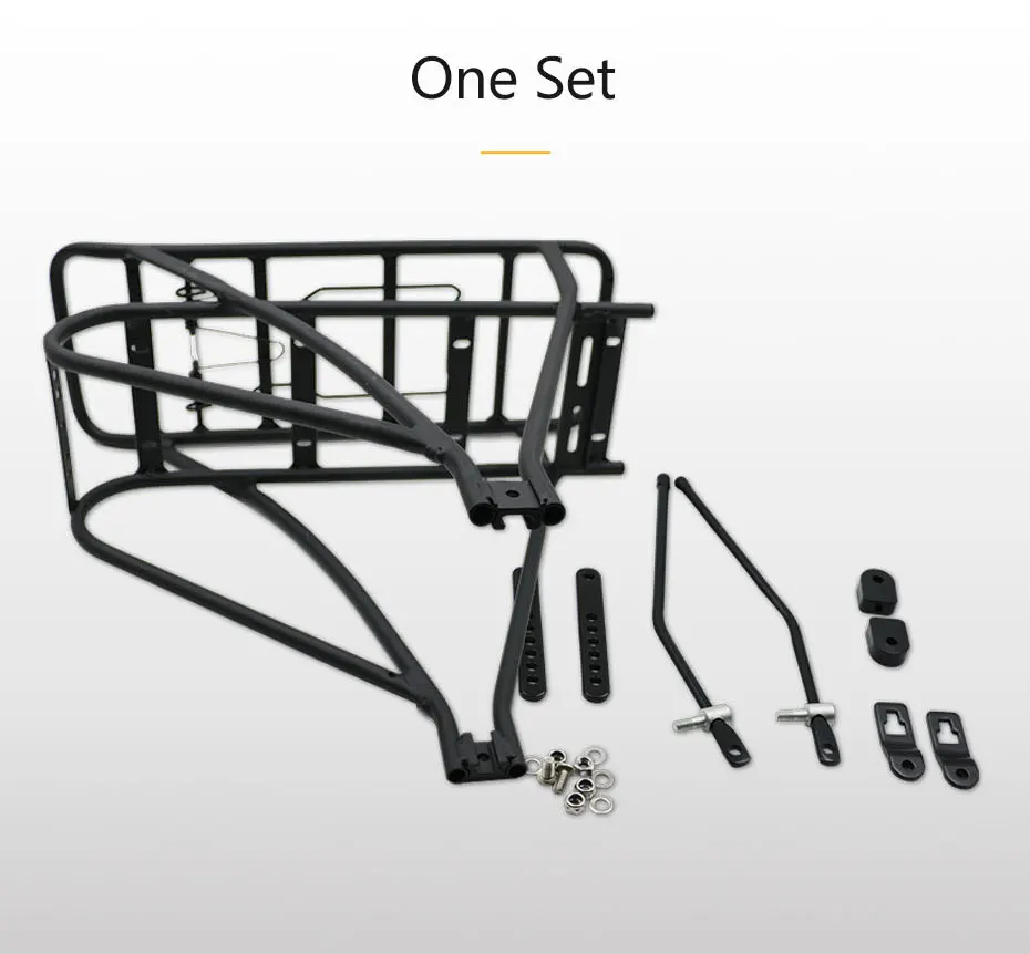 Black 26inch 28inch 700c Bike Luggage Rack Double Layer Bicycle Battery