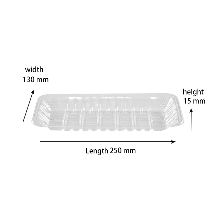 Biodegradable frozen meat tray food package blister disposable tray