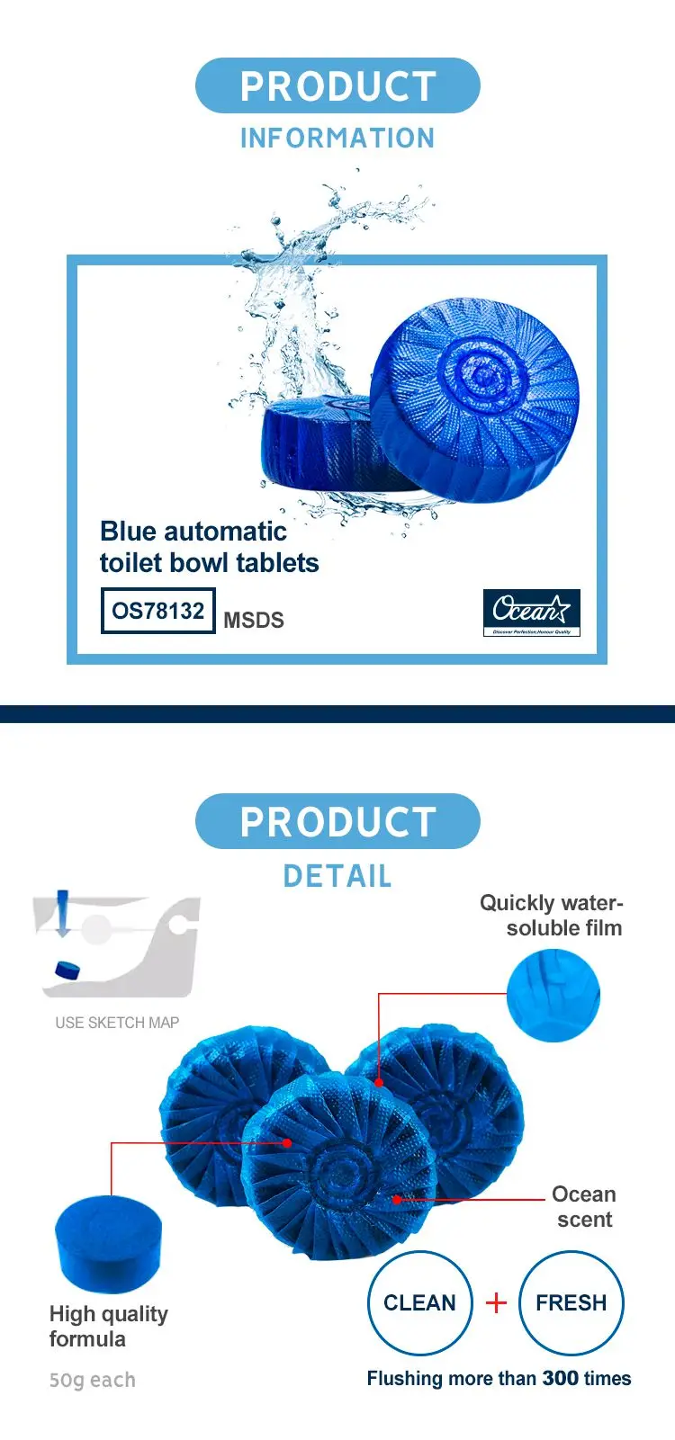 Cistern Blue Blocks Block Cleaner Freshener Bloo Lav Loo Toilet Bowl Blu Tablets 