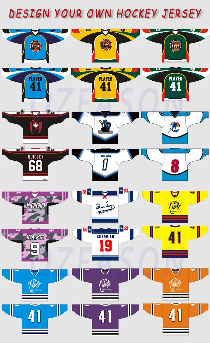 Sewing Pattern Ice Hockey Jersey,China Sublimation Ice Hockey Jerseys