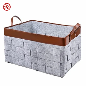 Large Felt Storage Basket Bag With Handles Soft Toy Box Large Felt Storage Basket Bag With Handles Soft Toy Box Nursery Bins For Organizer Magazine