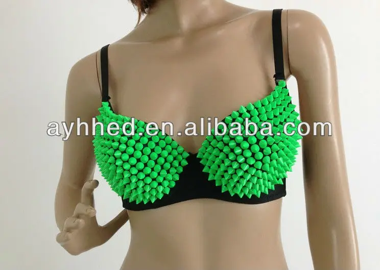 Sexy Fancy beaded glitter rivets bras