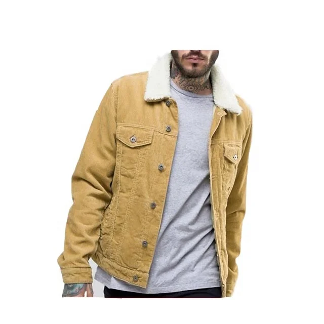 yellow corduroy jacket mens