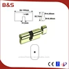 European profile door lock cylinder types with normal and dimple keys