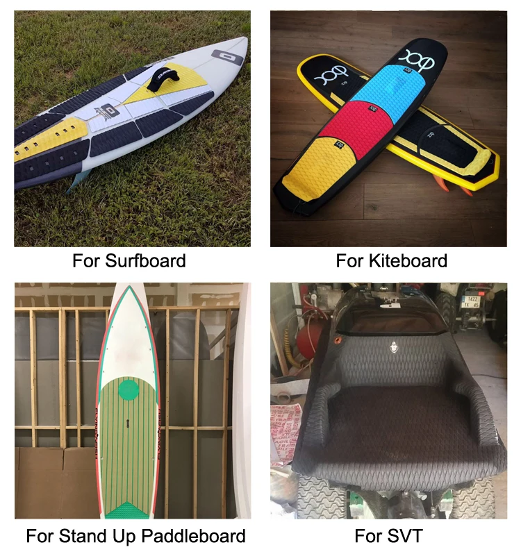 Melors Surfboard Deck Surfboard Foam Pads Waterproof Grips Pad