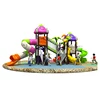 High quality amusement park toys children plastic slide outdoor playground