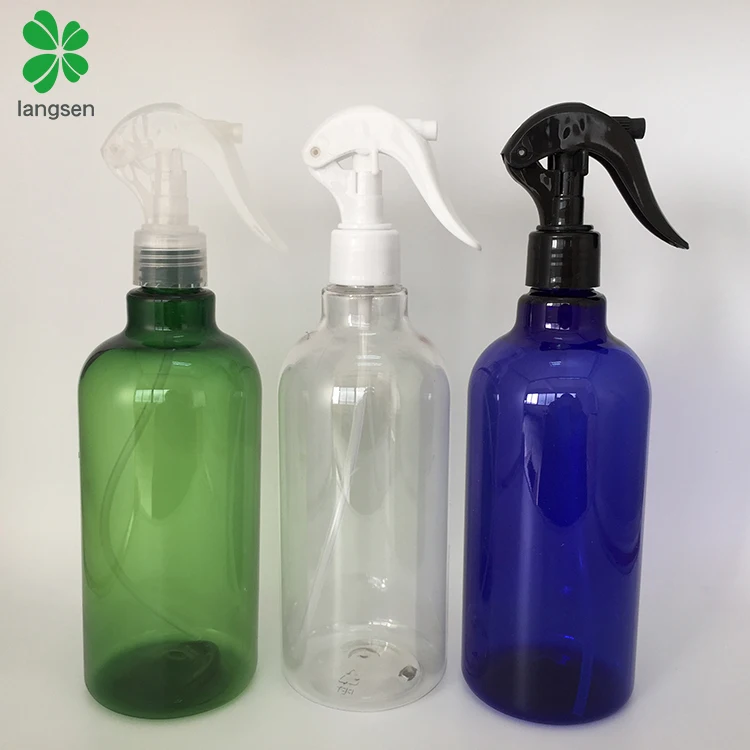 Empty plastic trigger spray bottles