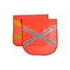 Fabric Orange Mesh Safety Flags , X Shape Gold Or Silver Orange Caution Flags