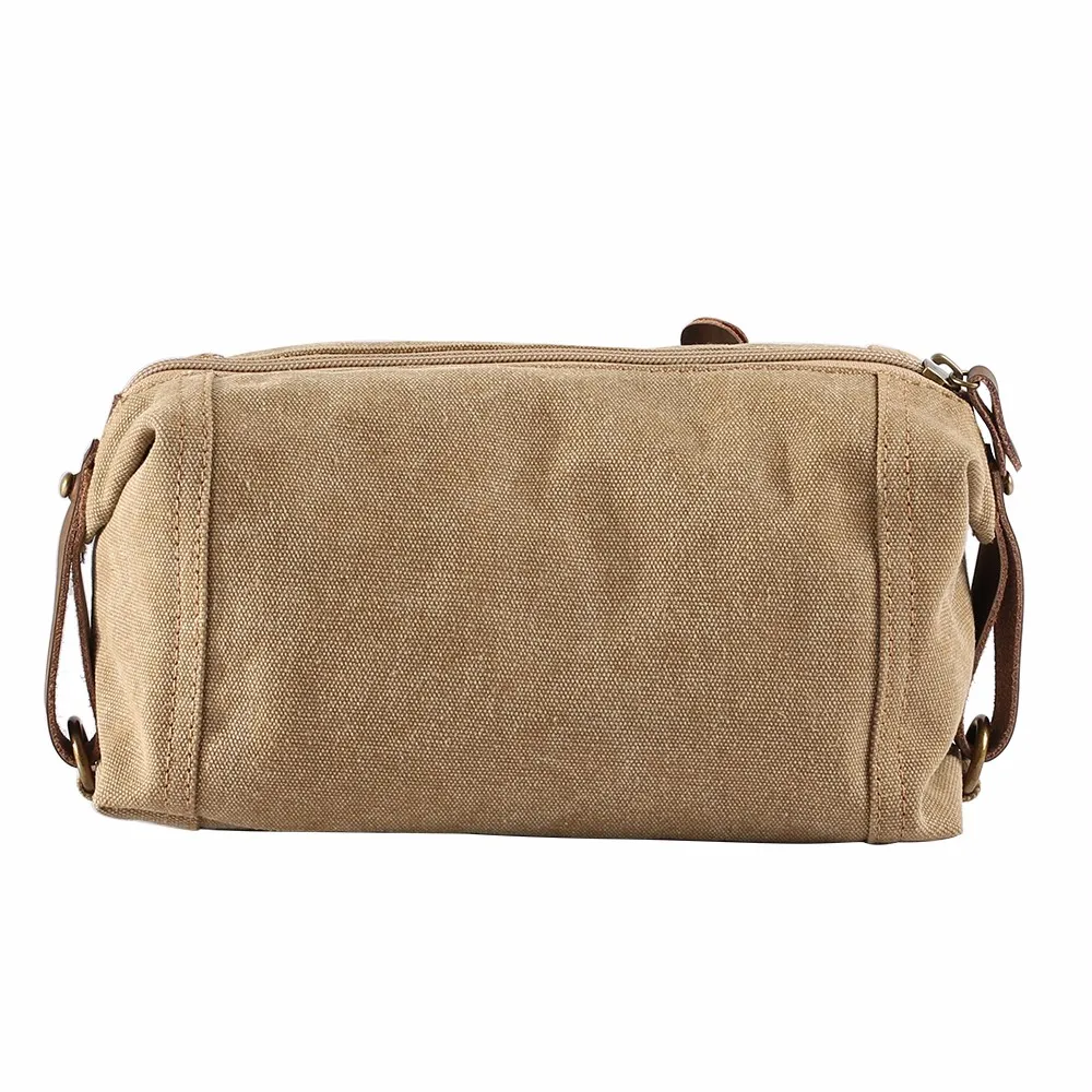Durable Functional Unisex Custom Canvas Travel Cosmetic Bag Wholesale