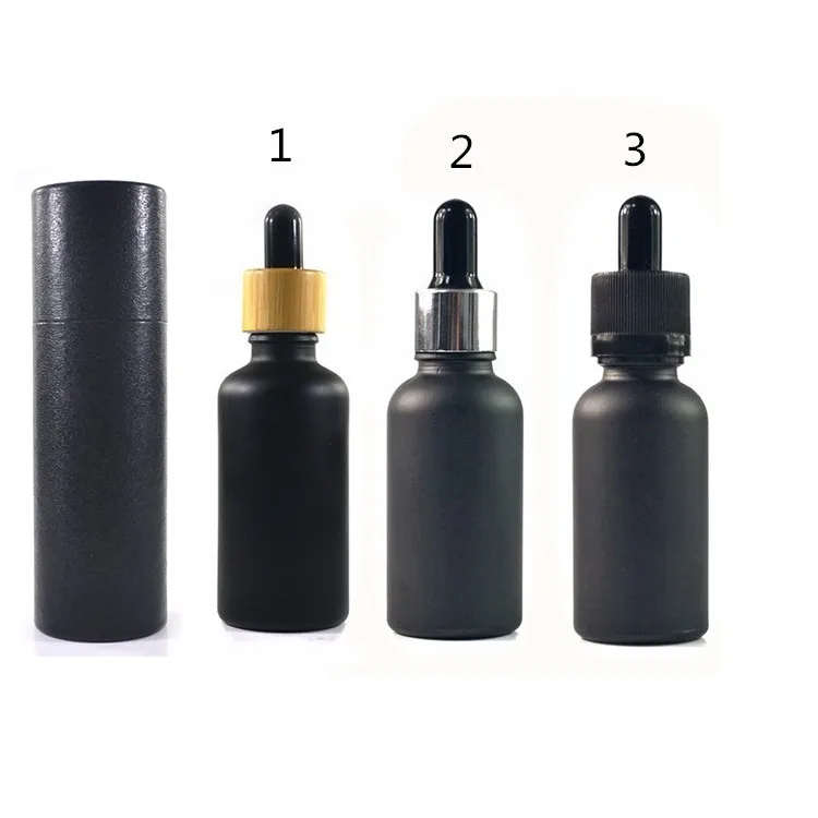 5ml 10ml 15ml 20ml 30ml 50ml 100ml Matte Black Essential Oil Serum