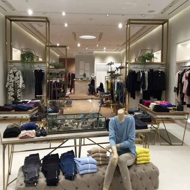 new creative design clothes display kiosk for clothes store