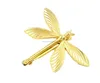 golden dragonfly animal hair clips customized metal hair clips hair accessories from yiwu factory