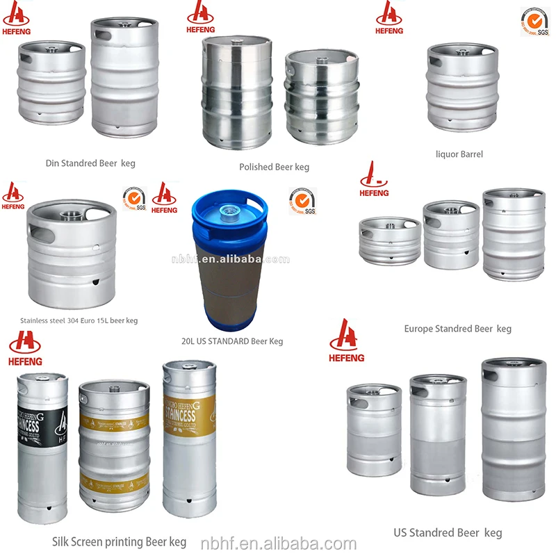 20l Stainless Steel Beer Keg 1/6 Barrels With A/s Type Spear & Coupler