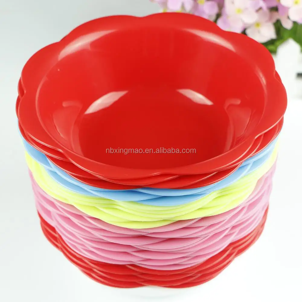 New Decorative Flower Shape Plastic Bowls Buy Flower Shaped Plates