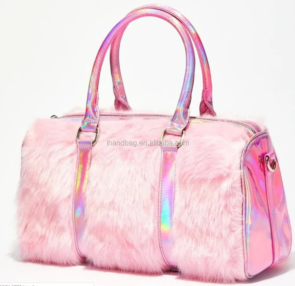 mini duffle bag pink