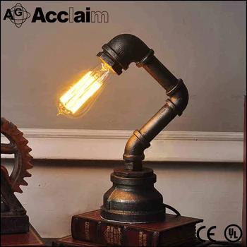 Steampunk Pipe Table Lamp Style Edison Lights Steampunk Pipe Table Lamp Style Edison Lights