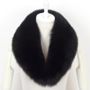 real fur detachable collar