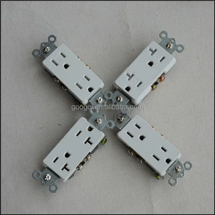 Cooper Wiring Devices 20 Amp White Decorator Duplex Electrical Outlet
