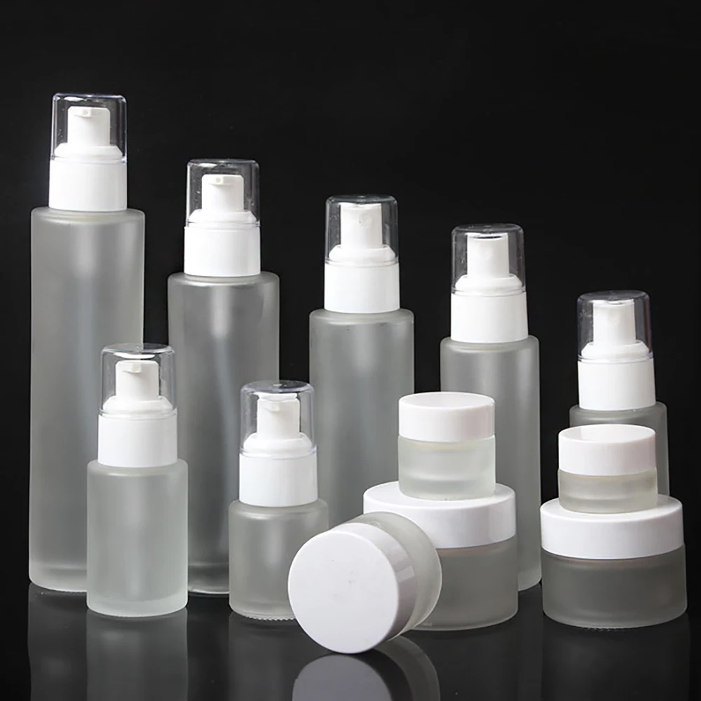 High-grade Frosted Glass Container,Empty Serum Bottle And Fine Mist ...