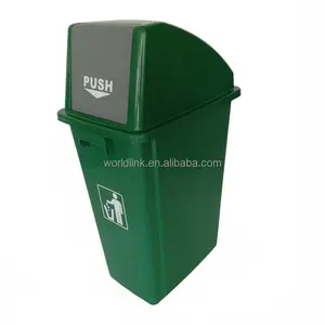 58l Top Quality Swing Lid Indoor Plastic Hotel Trash Can