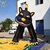 custom black stooped giant inflatable lucky cat inflatable halloween yard decoration