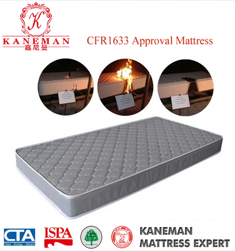 Us Cfr 1633 & 1632 Standard Fireproof Cot Spring Or Foam Mattress Buy