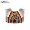 Guadalupe Virgin Mother Mary Miraculous Medal Adjustable Cuff Bangle Mary Mother Of Jesus Christ Bracelet Jewelry