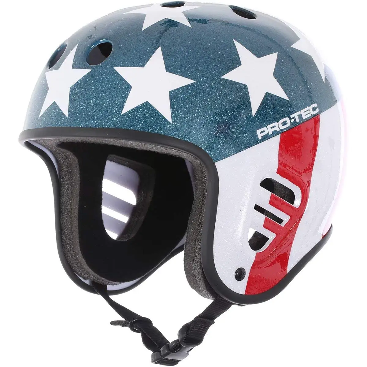 Protec Fullcut Red Metal Flake-xl Helmet