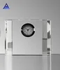 New Style Personalized Cheap Gift Custom Logo Engraved Crystal Table Clock
