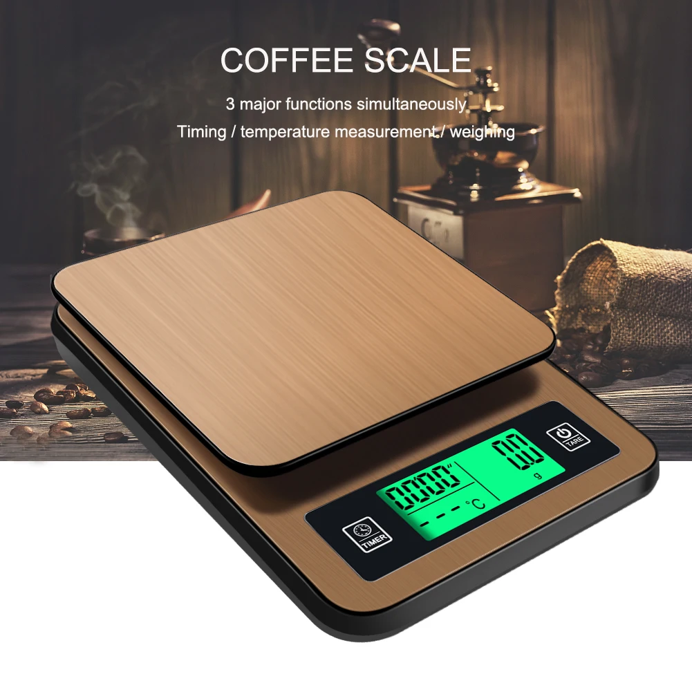 2018 new  0.1g -1000g   Digital Scales With Probe Timing  Coffee Electronic Scale