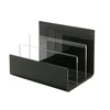 black and clear desktop acrylic file rack custom divided bath clear plexiglass letter organizer table folder