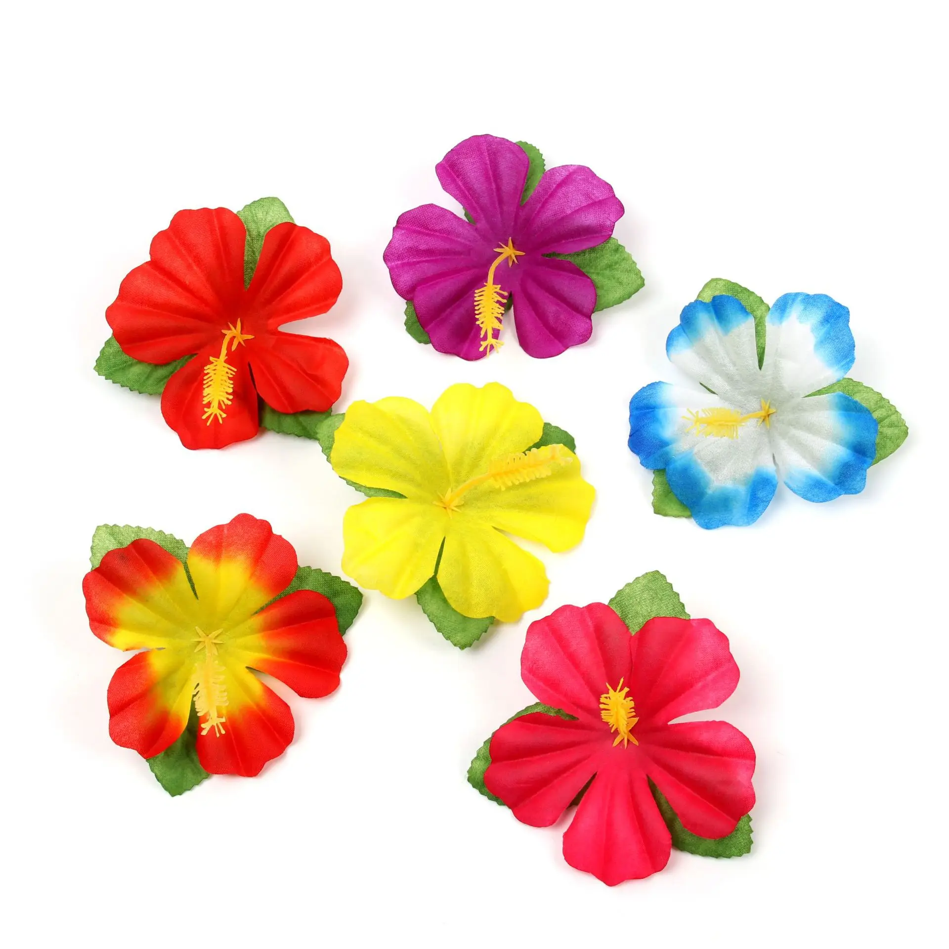 Wholesale 24 Pcs/bag Artificial Hibiscus Flowers Hawaiian Tabletop ...