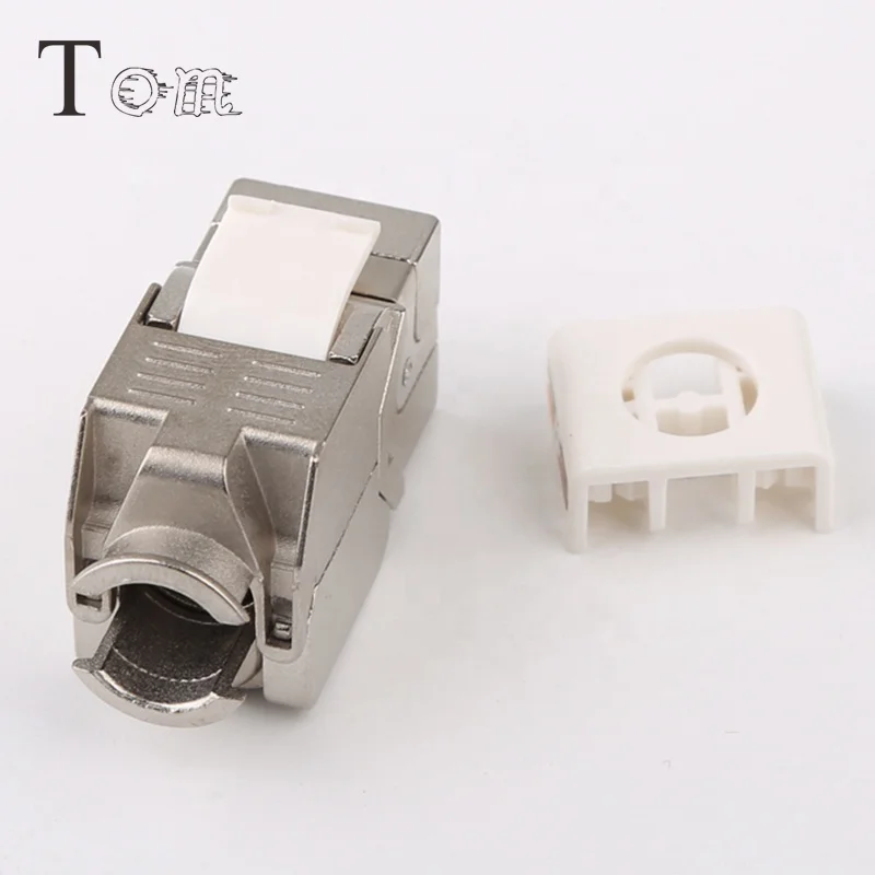 TOM MK-N-38 RJ45 Toolless Type, 180Degree Cat6a FTP Zinc Alloy Module keystone jack cat6A faceplate (2).jpg