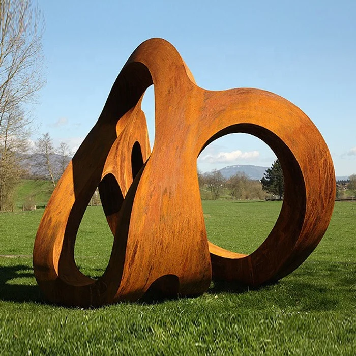 Outdoor Landscape Modern Corten Steel Garden Sculpture, View Landscape ...