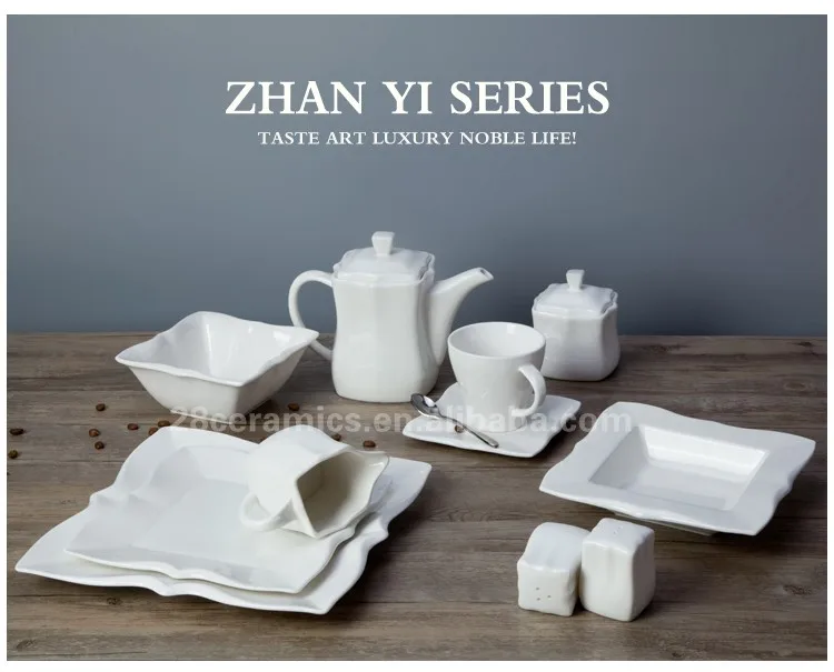 Restaurant Modern Luxury Dinnerware, Ceramic Breakfast Dinnerware Set, Dinnerware Oem<