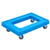 4 trolley wheels plastic moving pallet plastic tote dolly