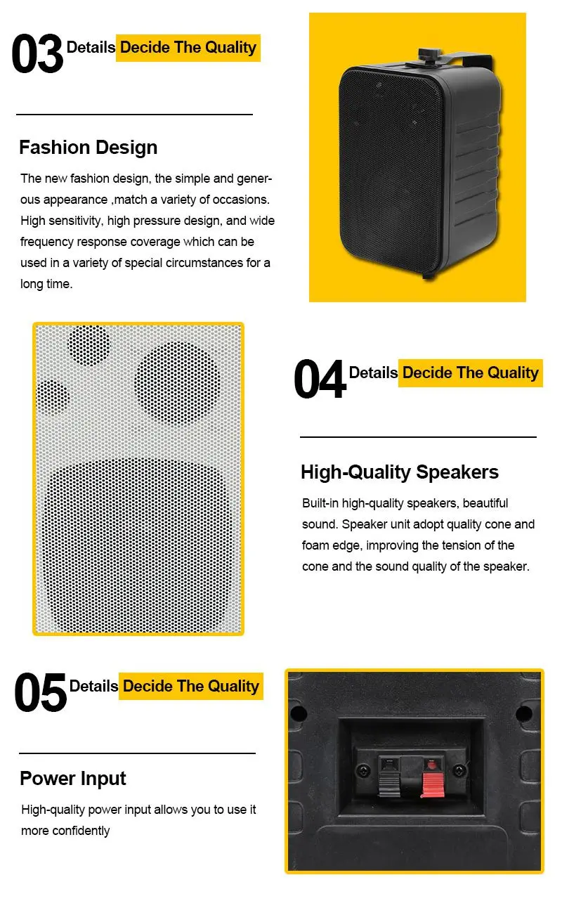 PB-4031 public address system speaker wood music professional wall mount speaker 25W/50W 70v 100v