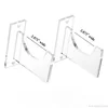Wholesale Crystal Clear Wall Mount Acrylic Baseball Bat Holder Bracket Set
