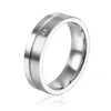Fashion women's jewelry stainless steel ring, simple stone ring