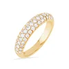 Bridal jewelry latest gold diamond engagement dome ring design for girls
